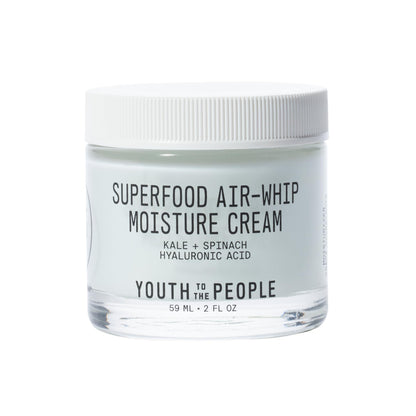 Youth To The People Superfood Air-Whip Face Moisturizer - Lightweight Cream | Hyaluronic Acid Facial Cream - Up to 48H Hydration, Strengthen Skin Barrier, Smooth Fine Lines + Plump Skin, Non-comedogenic
