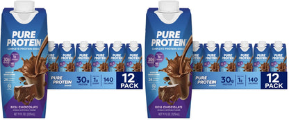 Pure Protein Vanilla Protein Shake, 30g Complete Protein, 12 Ct