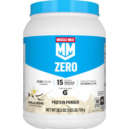 Muscle Milk ZERO, 100 Calorie Protein Powder, Chocolate, 15g Protein, 1.65 Pound, 25 Servings
