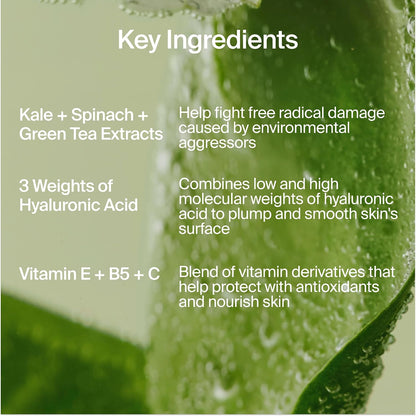 Youth To The People Superfood Air-Whip Face Moisturizer - Lightweight Cream | Hyaluronic Acid Facial Cream - Up to 48H Hydration, Strengthen Skin Barrier, Smooth Fine Lines + Plump Skin, Non-comedogenic