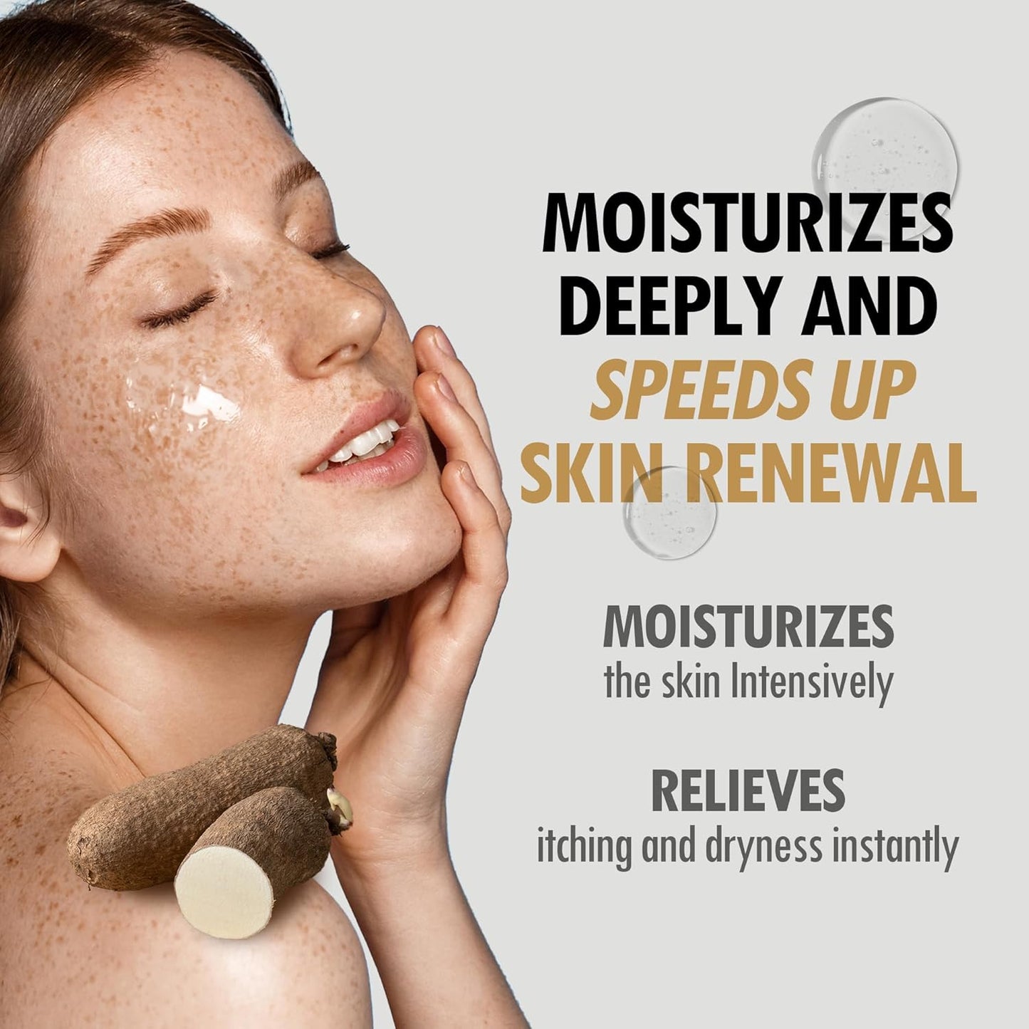 VEGREEN Vegan Mucin Essence Toner - 68% Wild Yam Extract & 3% Panthenol - Cruelty-Free Snail Mucin Alternative for Deep Glow & Micro-Exfoliating Hydration, Alcohol-Free Dry Spot Solution, 5.07fl oz