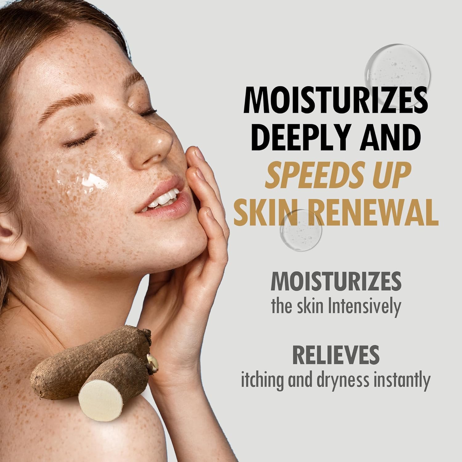 VEGREEN Vegan Mucin Essence Toner - 68% Wild Yam Extract & 3% Panthenol - Cruelty-Free Snail Mucin Alternative for Deep Glow & Micro-Exfoliating Hydration, Alcohol-Free Dry Spot Solution, 5.07fl oz