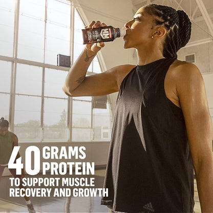 Muscle Milk Pro Series Protein Shake, Slammin' Strawberry, 40g Protein, 14 Fl Oz, 12 Pack